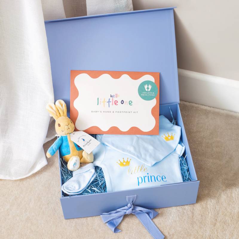 Deluxe New Baby Boy Gift Box