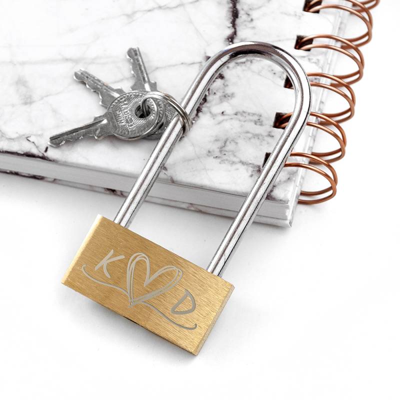 Personalised Couples Padlock